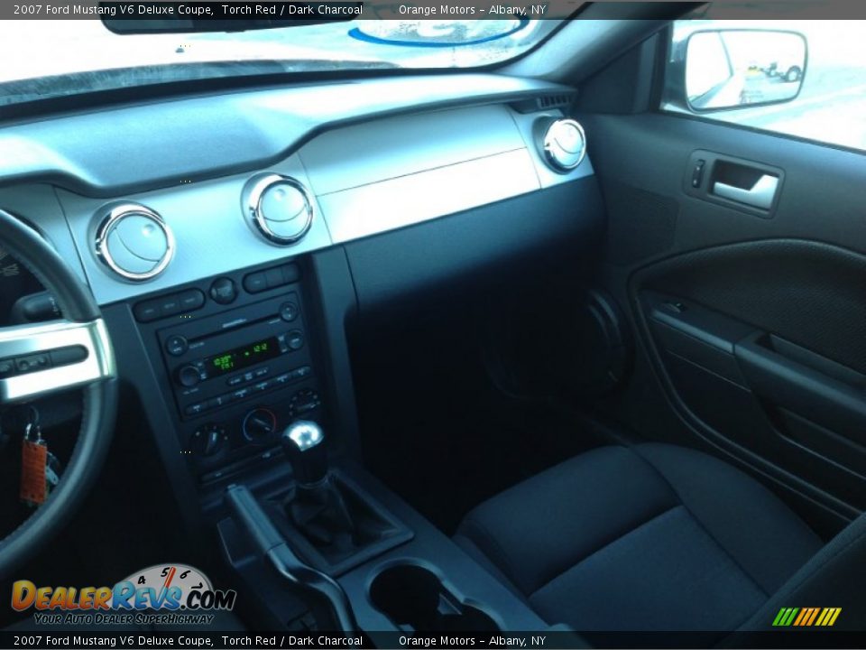 2007 Ford Mustang V6 Deluxe Coupe Torch Red / Dark Charcoal Photo #12