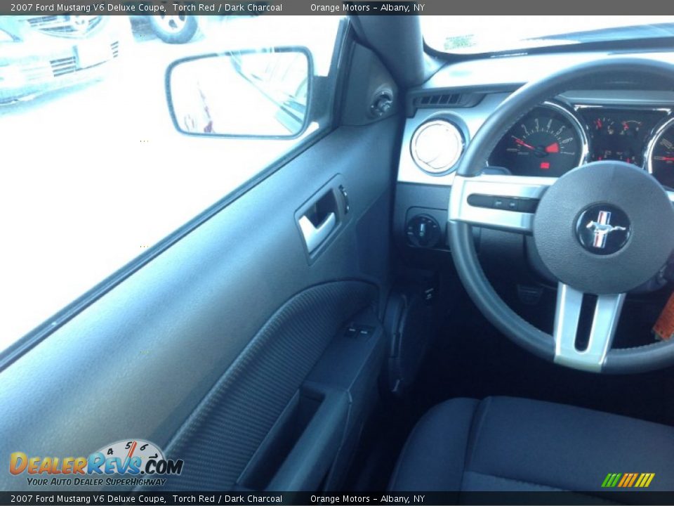 2007 Ford Mustang V6 Deluxe Coupe Torch Red / Dark Charcoal Photo #13