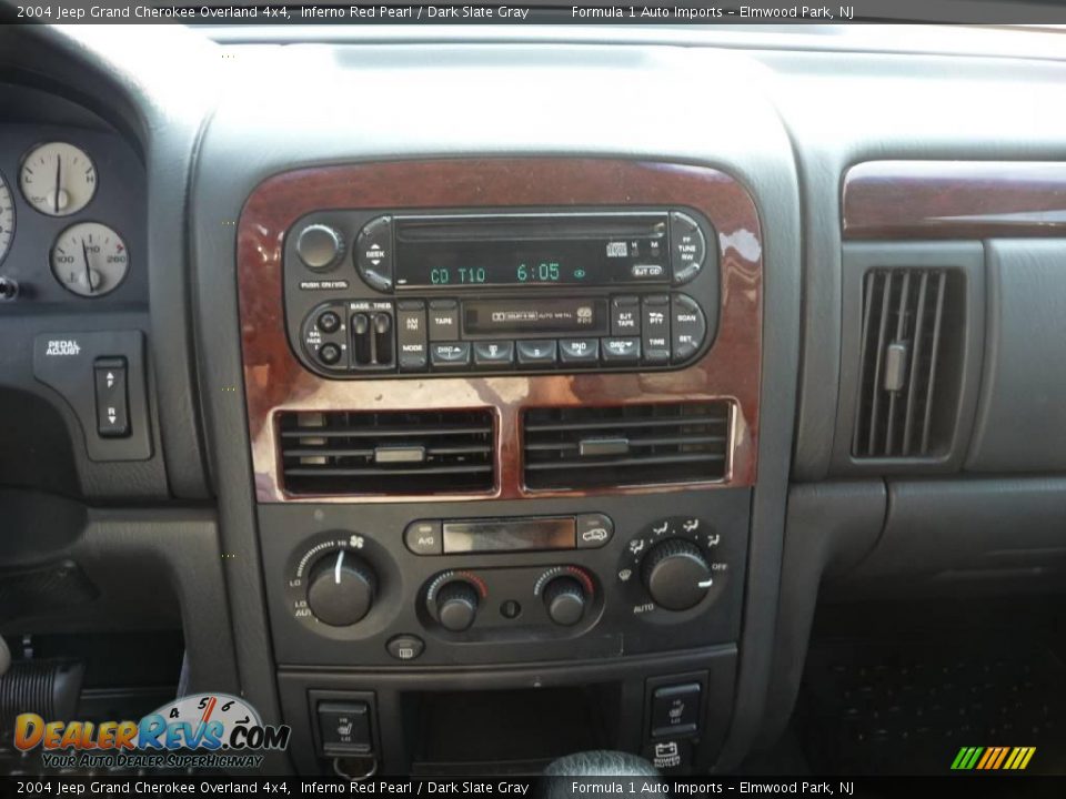 2004 Jeep Grand Cherokee Overland 4x4 Inferno Red Pearl / Dark Slate Gray Photo #16