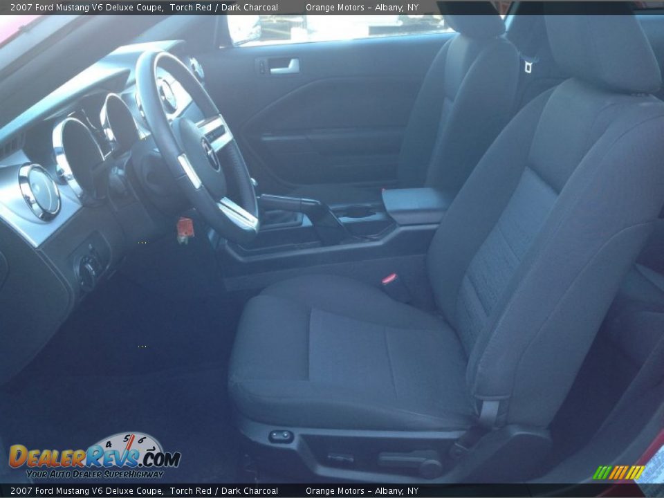 2007 Ford Mustang V6 Deluxe Coupe Torch Red / Dark Charcoal Photo #18