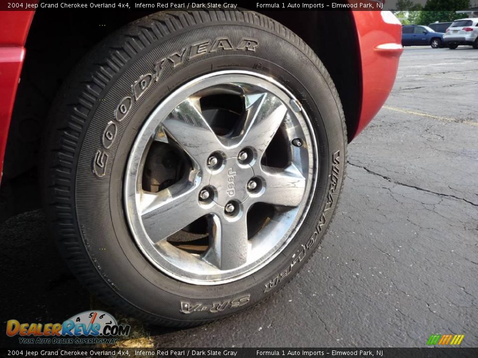 2004 Jeep Grand Cherokee Overland 4x4 Inferno Red Pearl / Dark Slate Gray Photo #23
