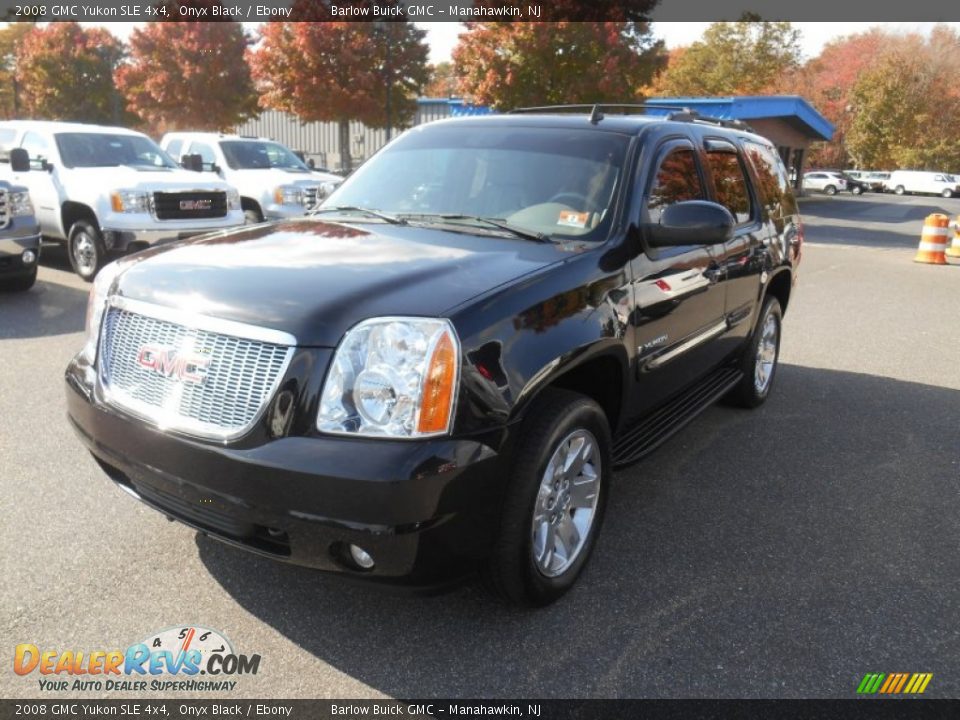 2008 GMC Yukon SLE 4x4 Onyx Black / Ebony Photo #1