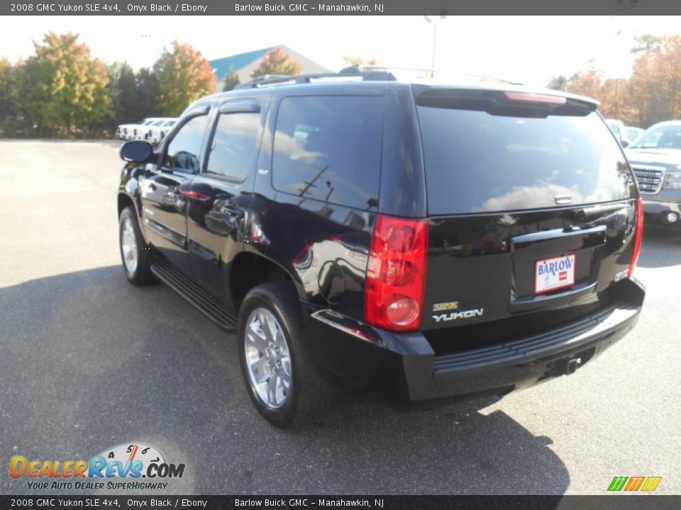 2008 GMC Yukon SLE 4x4 Onyx Black / Ebony Photo #4