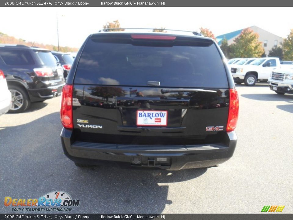 2008 GMC Yukon SLE 4x4 Onyx Black / Ebony Photo #5