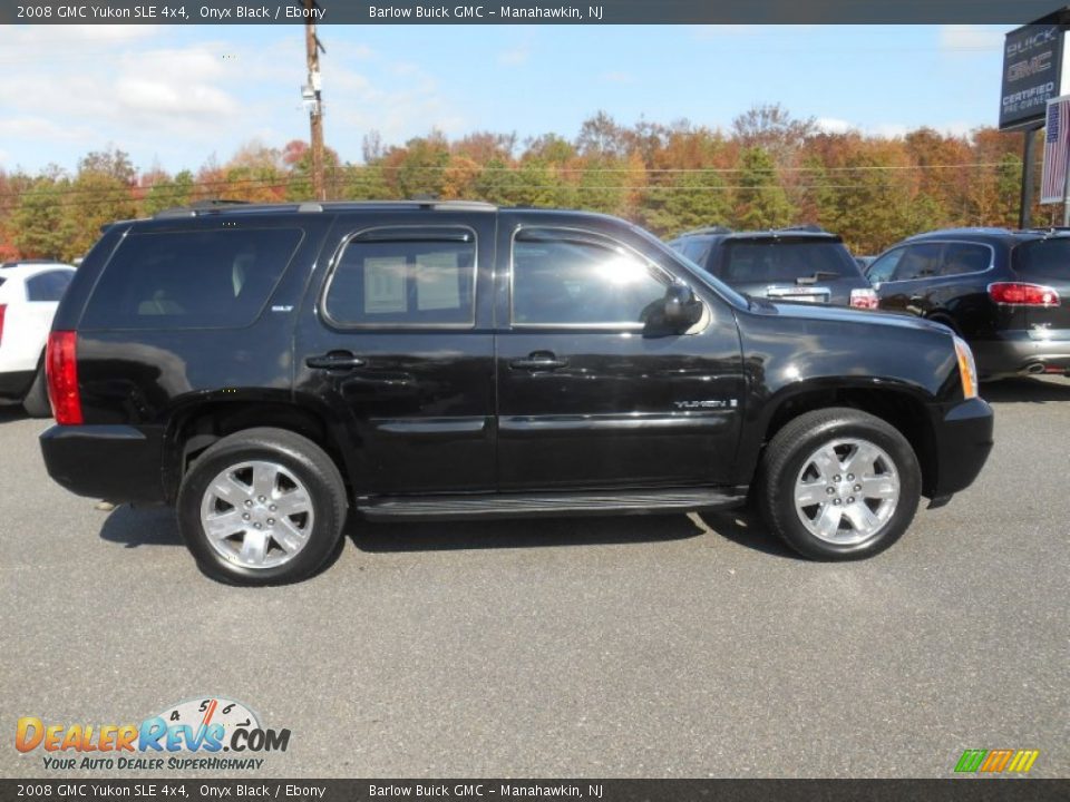 2008 GMC Yukon SLE 4x4 Onyx Black / Ebony Photo #7