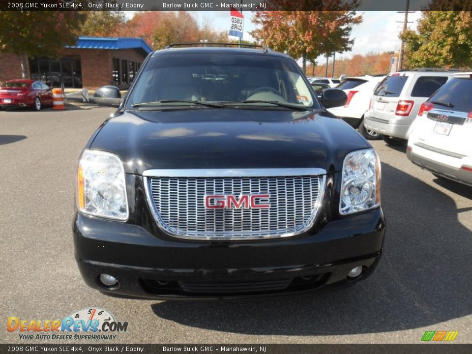 2008 GMC Yukon SLE 4x4 Onyx Black / Ebony Photo #8