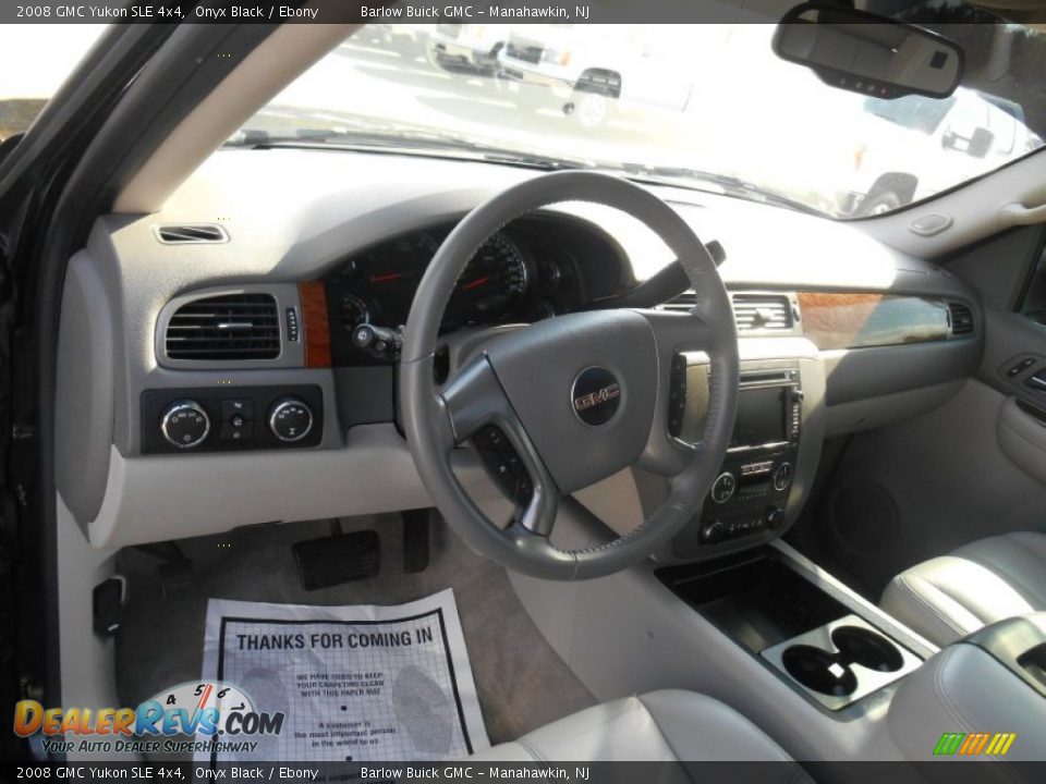 2008 GMC Yukon SLE 4x4 Onyx Black / Ebony Photo #11