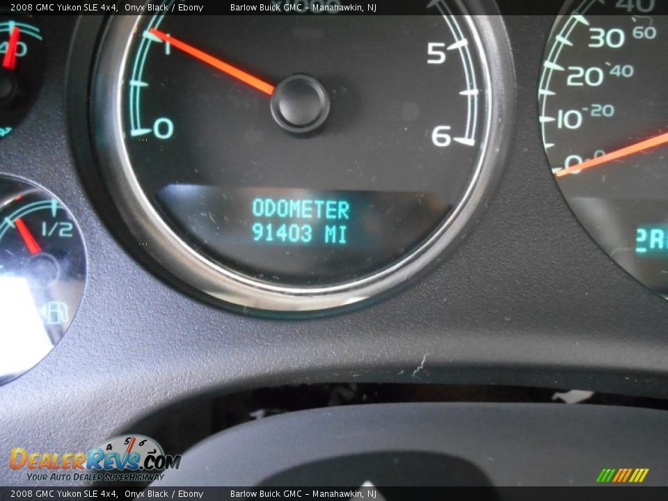 2008 GMC Yukon SLE 4x4 Onyx Black / Ebony Photo #13