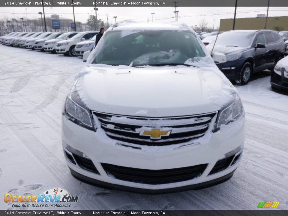 2014 Chevrolet Traverse LT White / Ebony Photo #2