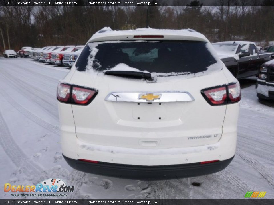 2014 Chevrolet Traverse LT White / Ebony Photo #6