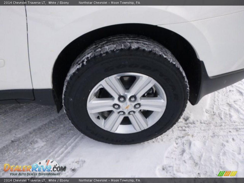 2014 Chevrolet Traverse LT White / Ebony Photo #9