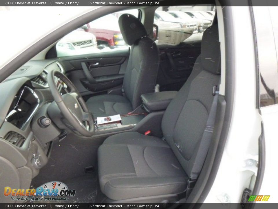 2014 Chevrolet Traverse LT White / Ebony Photo #10