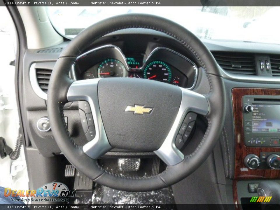 2014 Chevrolet Traverse LT White / Ebony Photo #18