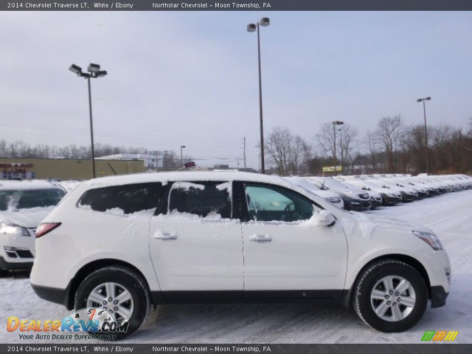 2014 Chevrolet Traverse LT White / Ebony Photo #4