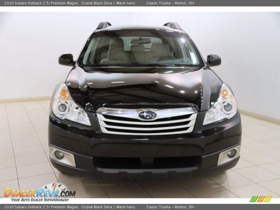 2010 Subaru Outback 2.5i Premium Wagon Crystal Black Silica / Warm Ivory Photo #2