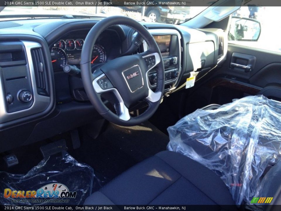 2014 GMC Sierra 1500 SLE Double Cab Onyx Black / Jet Black Photo #8