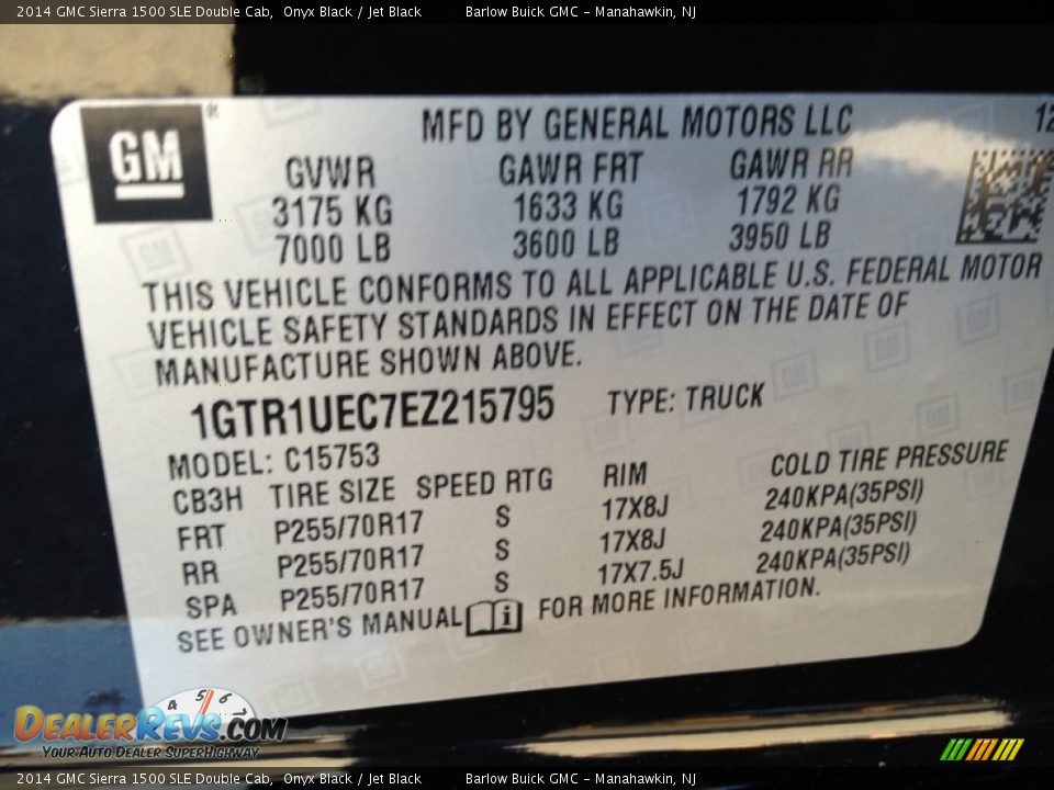 2014 GMC Sierra 1500 SLE Double Cab Onyx Black / Jet Black Photo #9