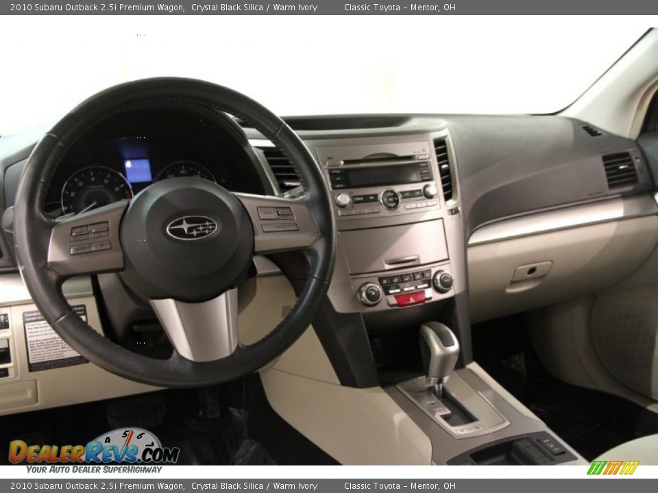 2010 Subaru Outback 2.5i Premium Wagon Crystal Black Silica / Warm Ivory Photo #8