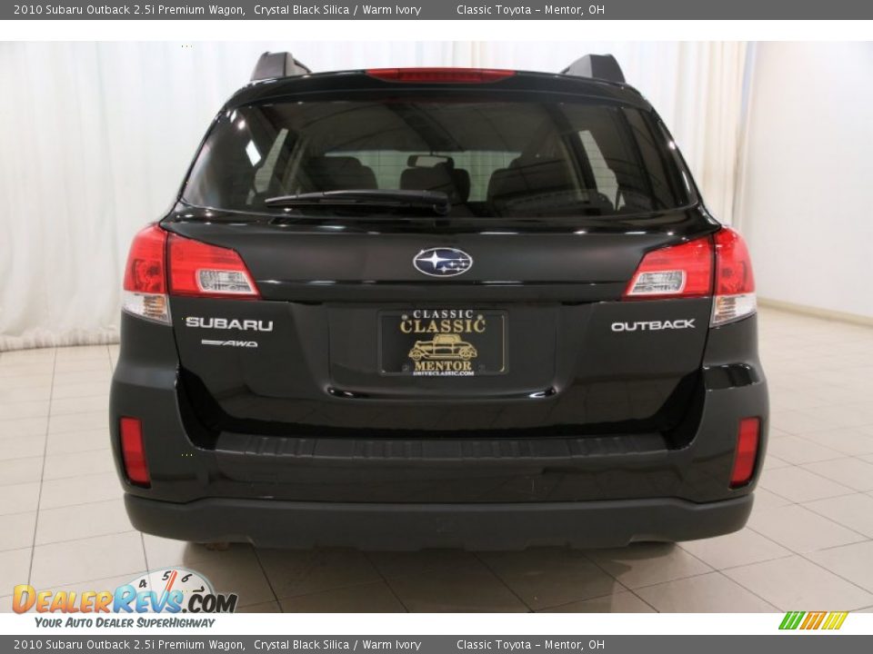 2010 Subaru Outback 2.5i Premium Wagon Crystal Black Silica / Warm Ivory Photo #23