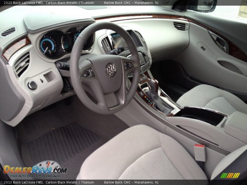 2013 Buick LaCrosse FWD Carbon Black Metallic / Titanium Photo #7
