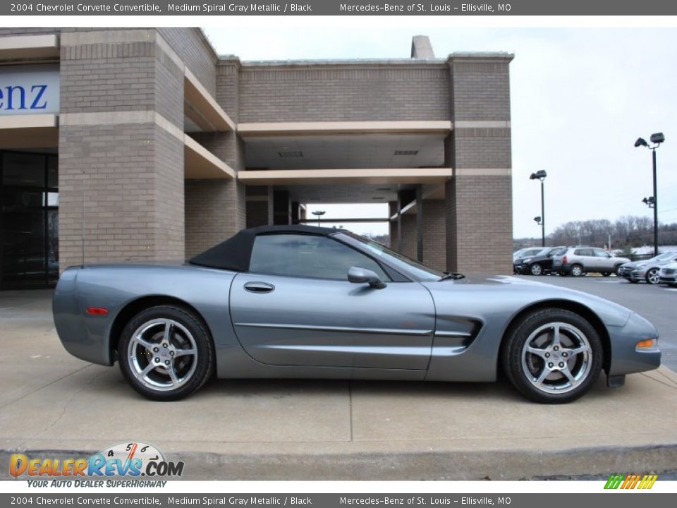 Medium Spiral Gray Metallic 2004 Chevrolet Corvette Convertible Photo #2