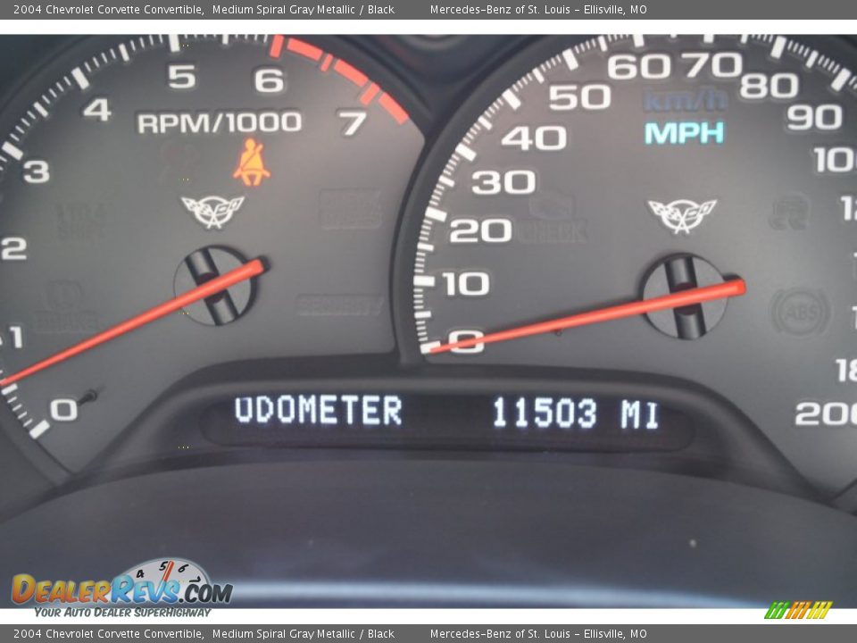 2004 Chevrolet Corvette Convertible Medium Spiral Gray Metallic / Black Photo #5