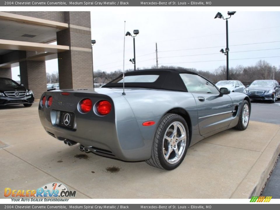 2004 Chevrolet Corvette Convertible Medium Spiral Gray Metallic / Black Photo #8
