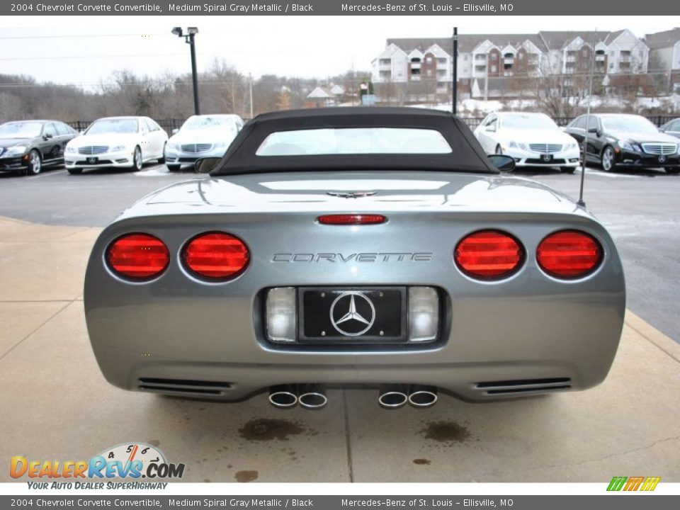 2004 Chevrolet Corvette Convertible Medium Spiral Gray Metallic / Black Photo #9
