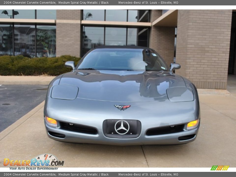 2004 Chevrolet Corvette Convertible Medium Spiral Gray Metallic / Black Photo #16