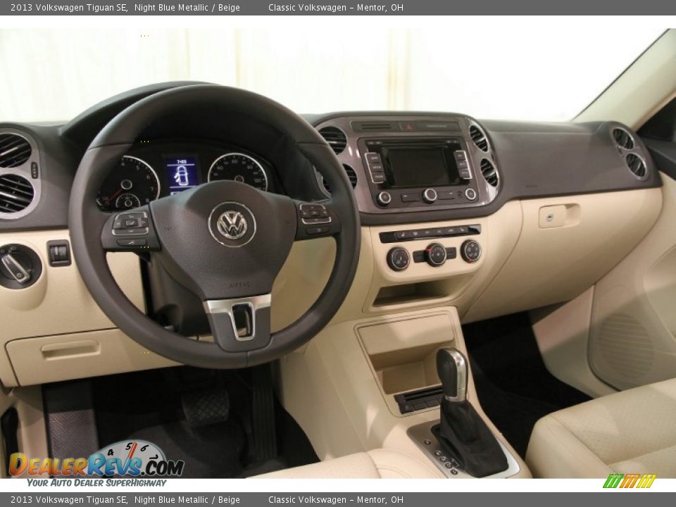 2013 Volkswagen Tiguan SE Night Blue Metallic / Beige Photo #8