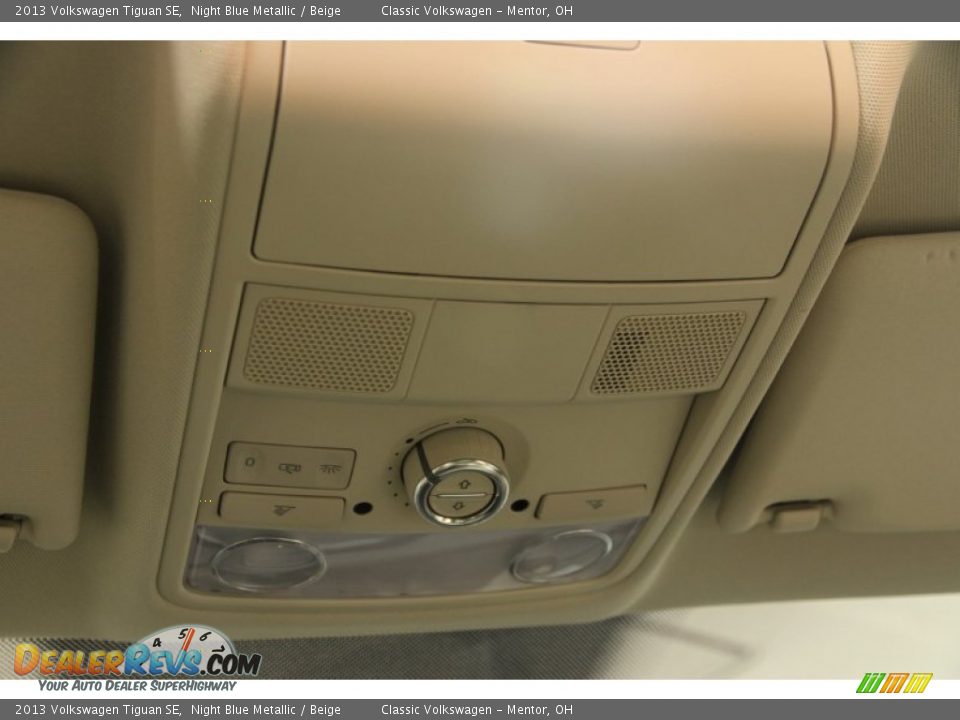 2013 Volkswagen Tiguan SE Night Blue Metallic / Beige Photo #11