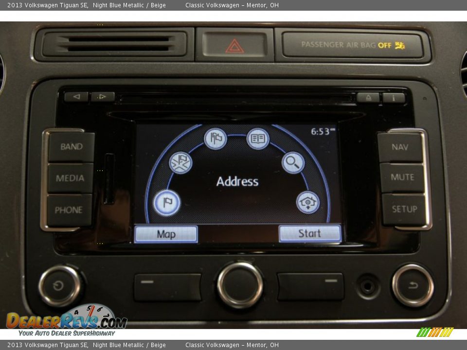 2013 Volkswagen Tiguan SE Night Blue Metallic / Beige Photo #17