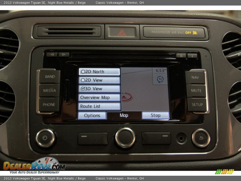 2013 Volkswagen Tiguan SE Night Blue Metallic / Beige Photo #18