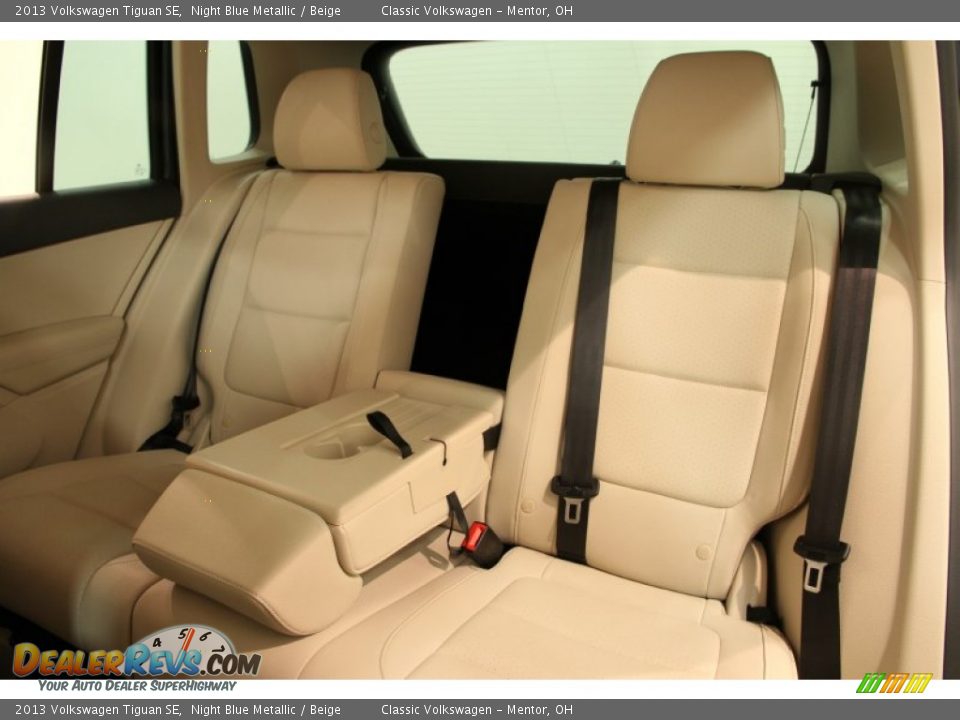 2013 Volkswagen Tiguan SE Night Blue Metallic / Beige Photo #34