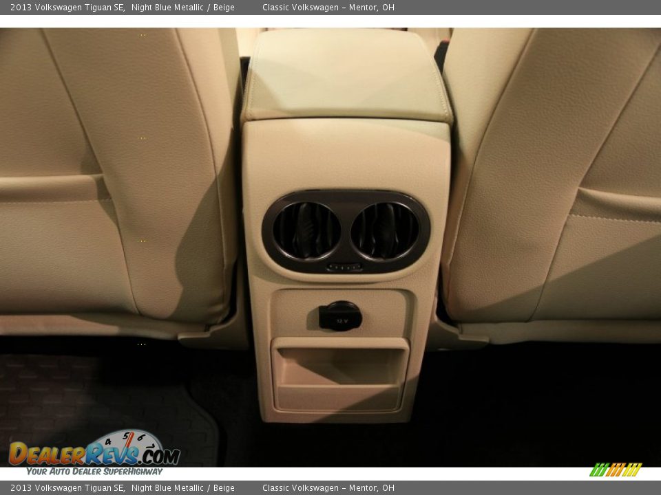 2013 Volkswagen Tiguan SE Night Blue Metallic / Beige Photo #36