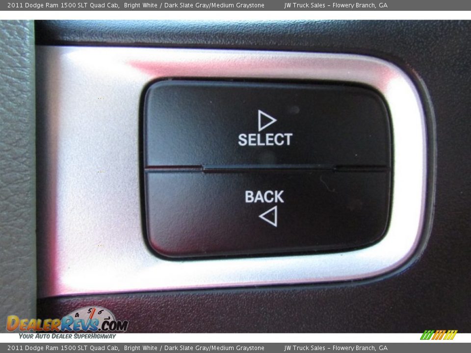 2011 Dodge Ram 1500 SLT Quad Cab Bright White / Dark Slate Gray/Medium Graystone Photo #22