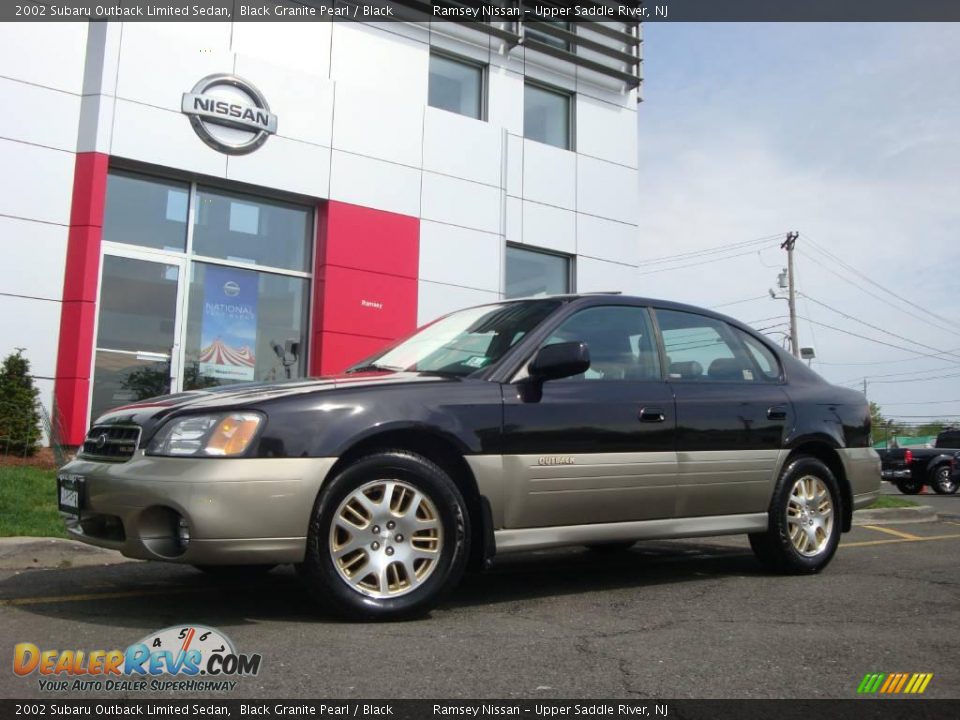2002 Subaru Outback Limited Sedan Black Granite Pearl / Black Photo #3