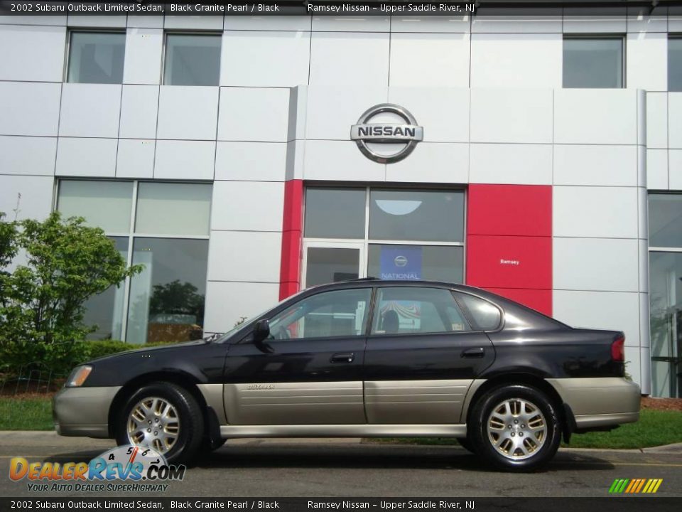2002 Subaru Outback Limited Sedan Black Granite Pearl / Black Photo #4