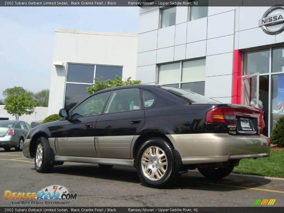 2002 Subaru Outback Limited Sedan Black Granite Pearl / Black Photo #5