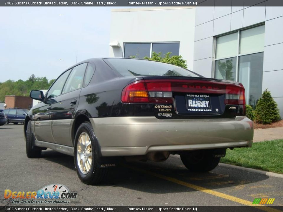 2002 Subaru Outback Limited Sedan Black Granite Pearl / Black Photo #6