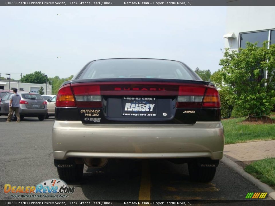 2002 Subaru Outback Limited Sedan Black Granite Pearl / Black Photo #7