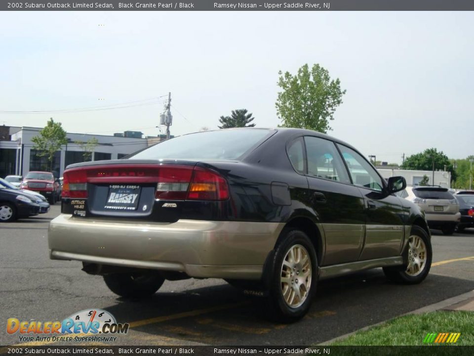 2002 Subaru Outback Limited Sedan Black Granite Pearl / Black Photo #8