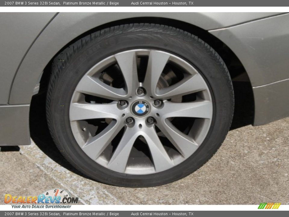 2007 BMW 3 Series 328i Sedan Platinum Bronze Metallic / Beige Photo #5