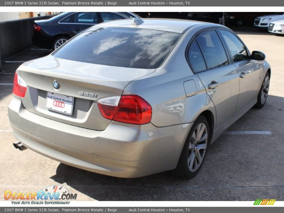 2007 BMW 3 Series 328i Sedan Platinum Bronze Metallic / Beige Photo #8