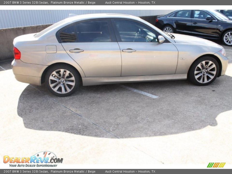 2007 BMW 3 Series 328i Sedan Platinum Bronze Metallic / Beige Photo #9
