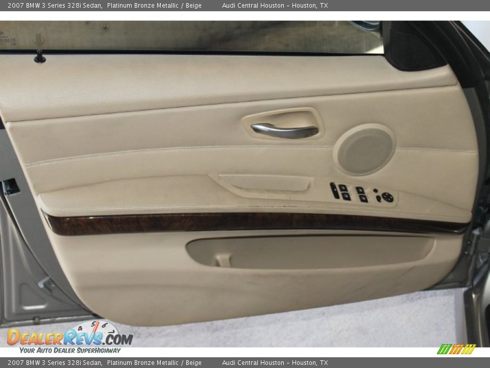 2007 BMW 3 Series 328i Sedan Platinum Bronze Metallic / Beige Photo #10