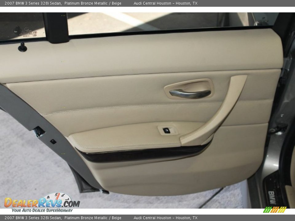 2007 BMW 3 Series 328i Sedan Platinum Bronze Metallic / Beige Photo #19