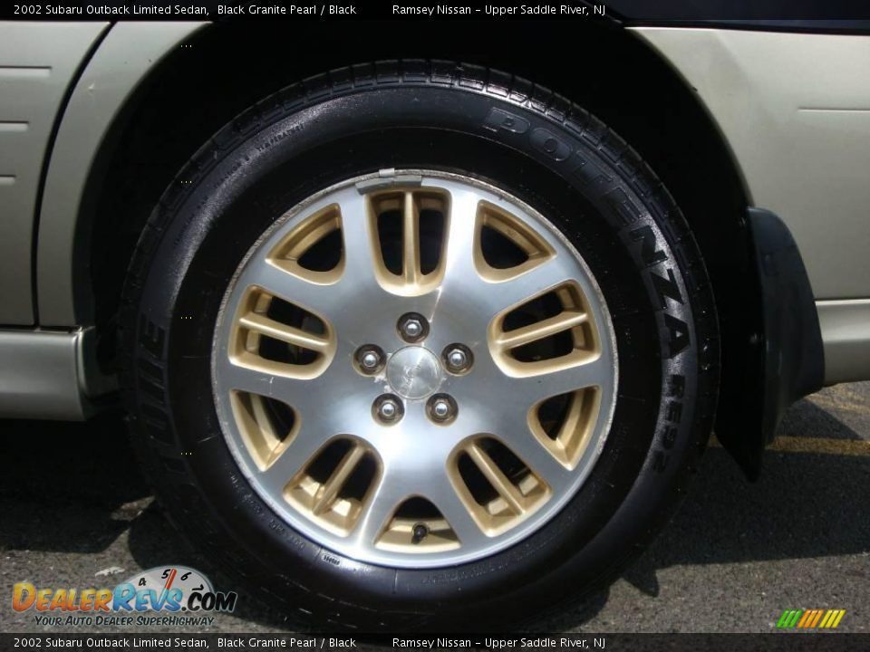 2002 Subaru Outback Limited Sedan Black Granite Pearl / Black Photo #13