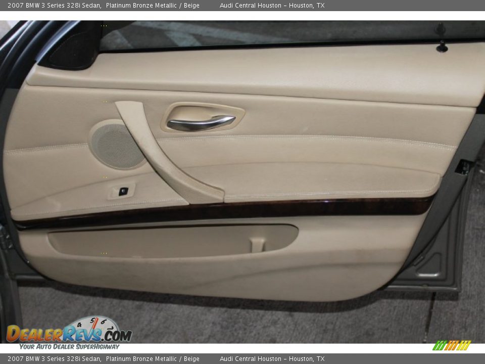 2007 BMW 3 Series 328i Sedan Platinum Bronze Metallic / Beige Photo #26