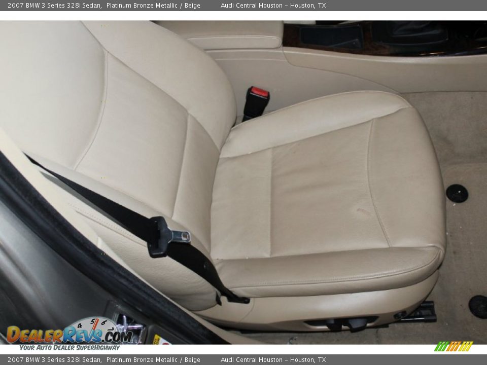 2007 BMW 3 Series 328i Sedan Platinum Bronze Metallic / Beige Photo #27